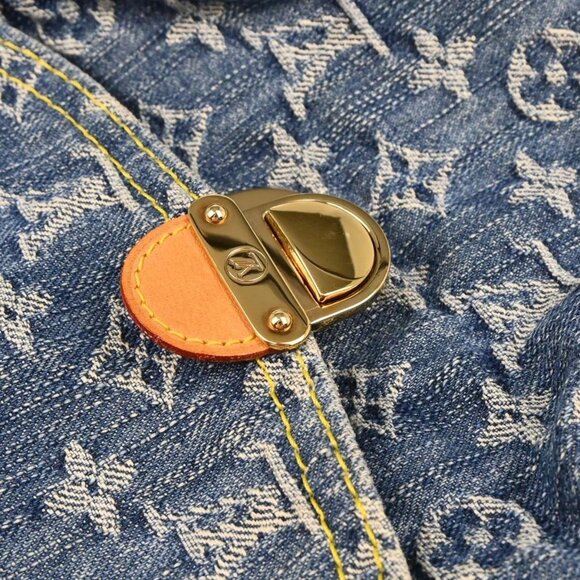 Louis Vuitton Blue Monogram Denim Mini Pleaty Handbag - Picture 5 of 11